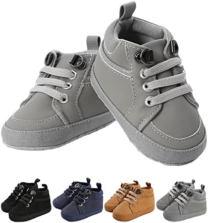 Бебе момчиња чевли патики за новороденчиња мека гума анти-лизгање на дете Прво чевли за пешачење чевли за бебиња за креветчиња за 0-18