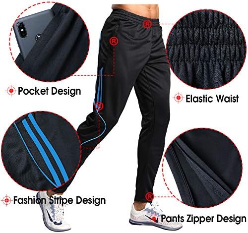 Shinestone машки спортски фудбалски фудбалски панталони за панталони за обични панталони за фитнес панталони