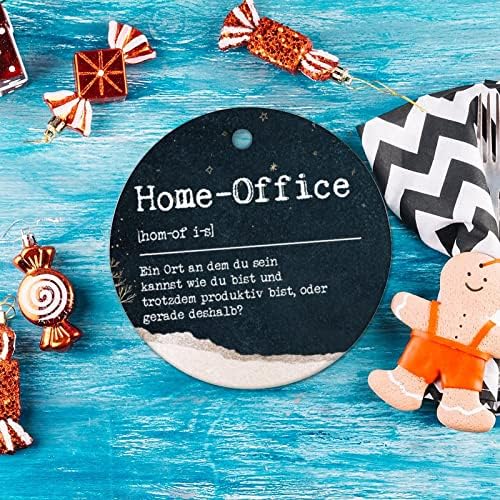 Дефиниција за домашна канцеларија Божиќни керамички украси цитати Божиќни порцелански украс гроздобер Божиќна меморија чувар