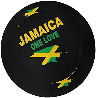 Мапа на знамето на Јамајка Една loveубовна корпа капи Унисекс рибарска капа на спакуван риболов лов на лето патување