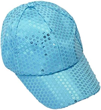 Sequins Бејзбол капа прилагодлива на надворешно УВ заштита лето сонцето капачиња Спортско капаче искра стилски хип хоп тато капа забава