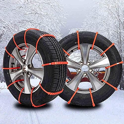 Ханки 10/20 парчиња за еднократна употреба на снежни ланци на автомобил, снежни ланци кои не се лизгаат кабел, синџири за гуми, синџири