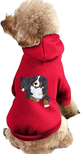 Облека за кучиња од кучиња од швајцарски планини, зимски дуксери со миленичиња меки и топли дуксери за кучиња за мали средни кучиња