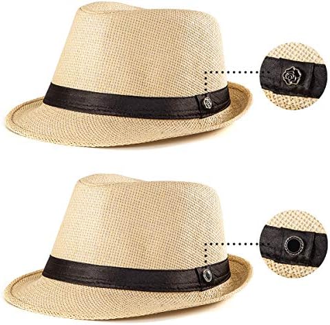 Слама федора капа Менс Федора капи за мажи Трилби капа Сонце капа на панама капа волна