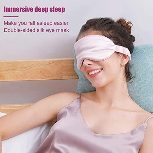 Мека свилена спиење маска за очи со еластична маска за појас за прилагодување, мулти-боја маска за очи во сенка, погодна за ноќно
