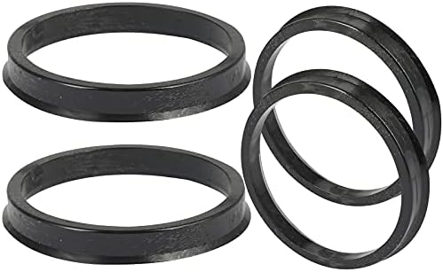 Центрички прстени на тркалото Скиту 72,6 мм до 64,1 мм црни пластични хубрики 72,6 ОД 64,1 лична карта - 4 парчиња