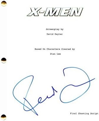 Famke Janssen потпиша автограм - Сценарио за целосна филмска X -Men - Jamesејмс Марсден, Хју Jackекмен, Патрик Стјуарт, Ана Пакин, Ребека Ромијн,