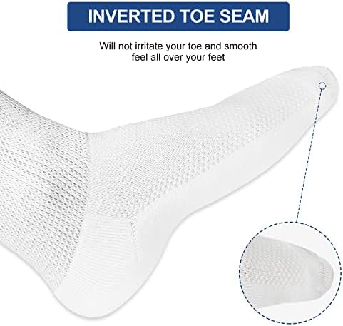 Раксиг екстра широки чорапи за отечени нозе- супер широк дијабетичар едем чорап, баријатриски чорапи, леано чорап, болнички чорапи за мажи,