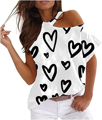 2023 Облека без широко распространетост, памук со кратки ракави, графичка кошула за блуза за дама маичка есен лето девојки