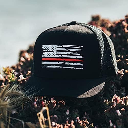 Тактички Про Снабдување Со Американско Знаме Шапка За Враќање - Врежано Лого Американско Капаче За Мажи Жени Спорт На Отворено-Црно