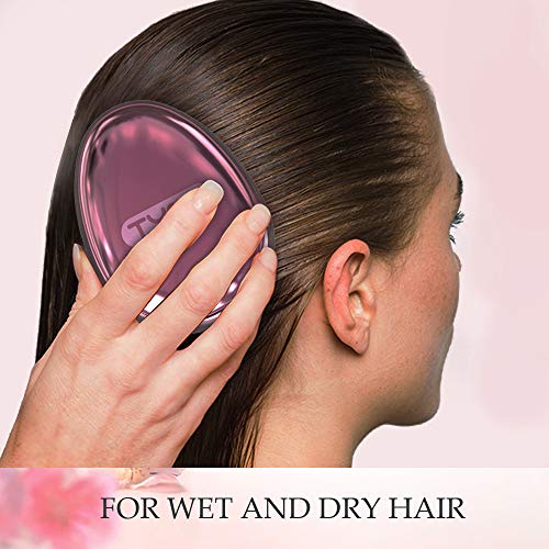Tymo Tebble Detangling Chrush-Detangler за коса со патентирани ултра-меки влакна, анти-јазол за мазна и фризура без коса, чешел од масажер