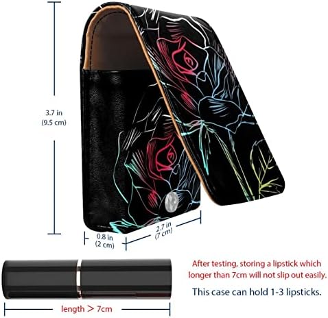 Кармин за шминка ОРИУКАН торба ЗА кармин со огледало пренослива торбичка за складирање кармин организатор за складирање на сјај за усни,