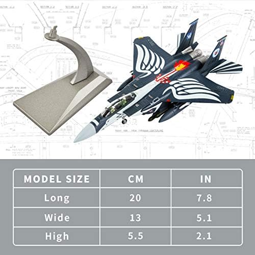 Lose Fun Park 2PCS F-15 Eagle Fighter и Северна Каролина ББ-55 Battleship Model