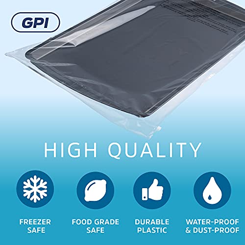 GPI - пакет од 100 12 x 18 чисти поли -вреќи за заптивка, 1,5 мил. Совршен за испорака на материјали со ФБА