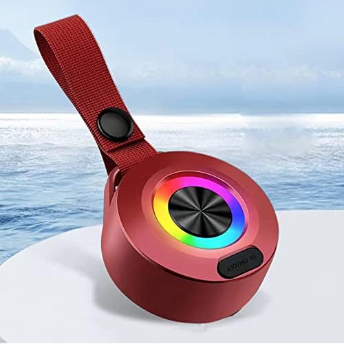 KE1CLO мал водоотпорен звучник Bluetooth, Hifi звучен ефект, преносни звучници Bluetooth безжичен со LED светла, звучник за туширање