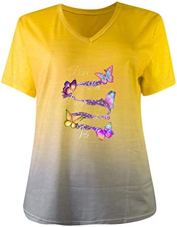 uikmnh женски летни памучни кошули пеперутка опуштена вклопена кошула со кратки ракави маички