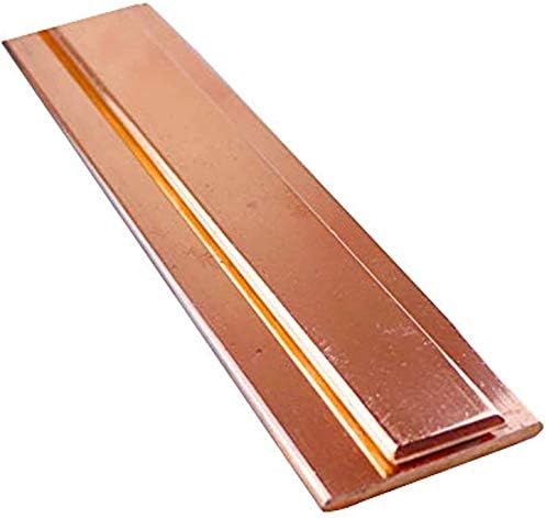 Havefun метална бакарна фолија бакарен лист 1 парчиња 100мм/3. 9inch T2 CU Метална рамна лента со рамна лента DIY занаетчиска Дебелина