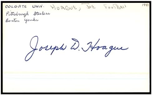 Џо Хог Потпиша Индекс Картичка 3х5 Автограм Стилерс Д: 1991 87459-Нфл Намалување На Потписи