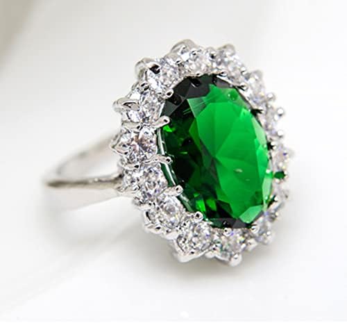 Womenените модни прстени симулиран дијамантски венчален прстен за жени рачно изработени луксузни исечени ангажмани прстени за накит подароци гроздобер