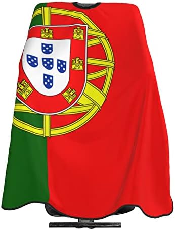 Кејп за фризура, Португалско знаме за мажи жени за фризура за коса Кејп Кејк Сечење за стилист за коса Шампон салон 55 x 66 во