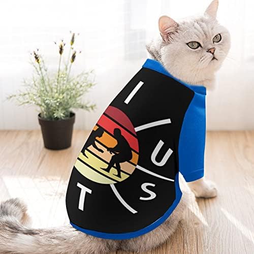 Смешноста на бразил uиу џитсу печати дуксер за домашно милениче со џемпери за пулвер за кучиња мачка со дизајн
