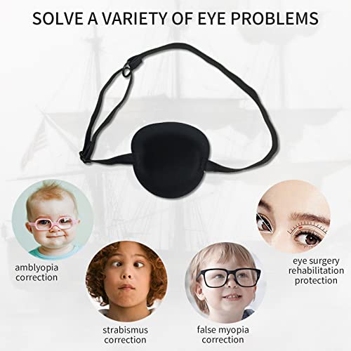 IBLSOM 3 пакет 3D единечни лепенки за очите прилагодливи лепенки за очите лево или десно Амблиопија страбизам за закрпи за возрасни