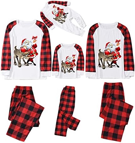 Diyago ефтино празник семејство, Божиќ, совпаѓање со долги ракави маички и панталони PJ Nightwear постави смешни ноќни празници