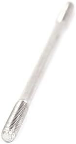 AEXIT M4X90MM 304 нокти, завртки и сврзувачки елементи не'рѓосувачки челик двојно крај навојна завртка за завртки за завртки сребрени ореви
