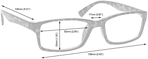 Компанијата За Очила За Читање Blue Tortoiseshell Читателите Вредност 2 Пакет Дизајнер Стил Машки Жени RR92-3 +2.50