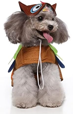 Симпатична owl cosplay џемпер зимска облека кученце мек палто прекрасен џемпер за кучиња за мали средни кучиња, миленичиња облека