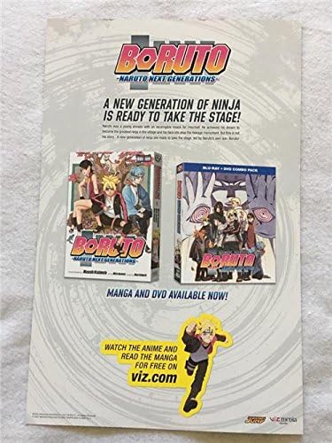Boruto Naruto Следни генерации - 11 X17 D/S Оригинален промо ТВ постер SDCC 2017 Funimation Anime
