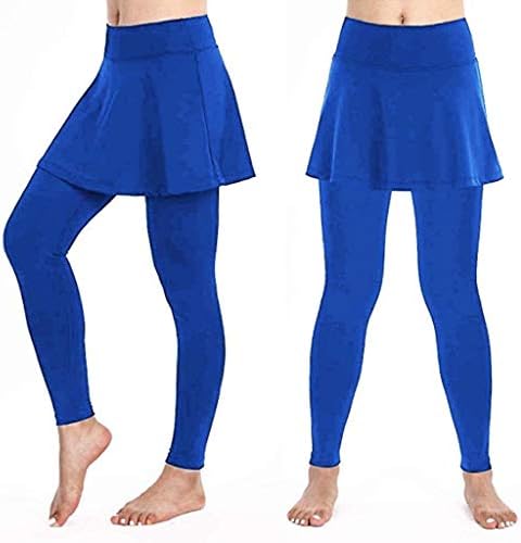 Здфер исечени хеланки спортски тениски панталони здолниште 2 во 1 фитнес панталони обични тренингот со висок половината капри панталони