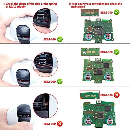 Замена на екстремитет D-Rad R1 L1 R2 L2 Triggers Споделете ги опциите копчиња за лице за PS5 контролер BDM-010/020, Прилагодени комплети за поправка