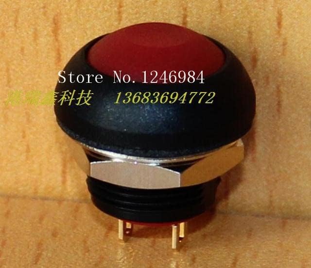 [SA] M12 Водоотпорен прекинувач за ресетирање на копчето Тајван Дели Веи Пас6 без заклучување пластично тркалезно црвено копче Нормално отворено