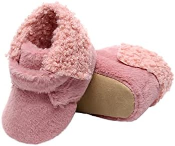 Големина 8 Девојче девојче чизми Плишани девојчиња меки први чизми момчиња снег памук за новороденчиња чевли топли чевли за бебиња 6 месеци