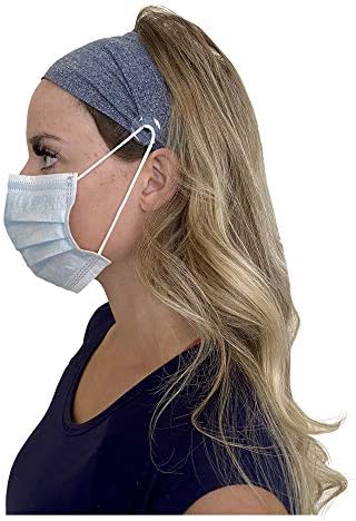 Лента за глава со копчиња за медицински сестри | Не е вклучена маска за влага за губење на потта