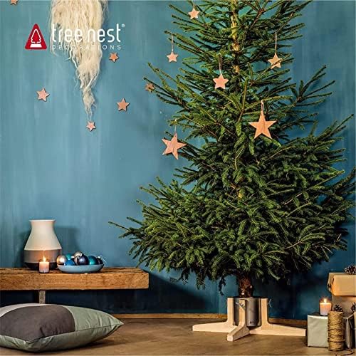 Божиќни и новогодишни украси Дрво Големо рустикално новогодишно дрво стојат за вистински дрвја, бело V1bn-g-2572