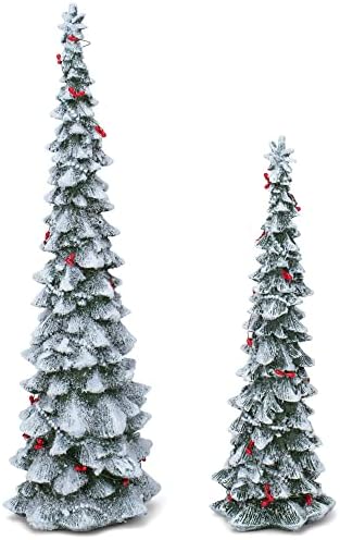 Среќни новогодишни елки од смола Транспак, сет од 2