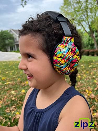 Zipz Baby & Toddler Earmuffs-Иновативен дизајн-Променете ги боите со магнетни школки-Слушалки за заштита на слухот 0-4 години