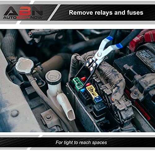 Плери за влечење ABN Relay Puller - Auto Fuse Puller Alling Relay Pliers, 11,5 инчи метална реле и алатка за отстранување на