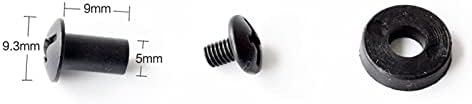 Комплет од 24 црни филипс глава од гума за завртки во Чикаго за монтирање на хардверски компоненти