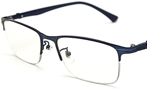 Прогресивни Мултифокални Очила За Читање Компјутери Со Половина рамка Презбиопични Сини Светлосни Блокирачки Очила За Мажи