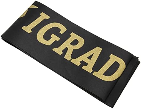 ПССОПП 10 парчиња црна матура, Класа од 2023 година, украдена со златно сјајно писмо за церемонија на дипломирање на забави