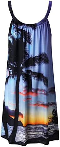 Летна Облека За Плажа За Жени Бохо Цветни Печатени Сарафани Лелеави Лабави Секојдневни Мини Фустани Моден Фустан Од Маица