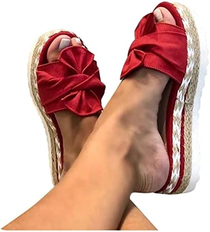 Гибоби сандали за жени фустани лак рамна удобна платформа Сандал клин чевли мода лето плажа за патувања на плажа