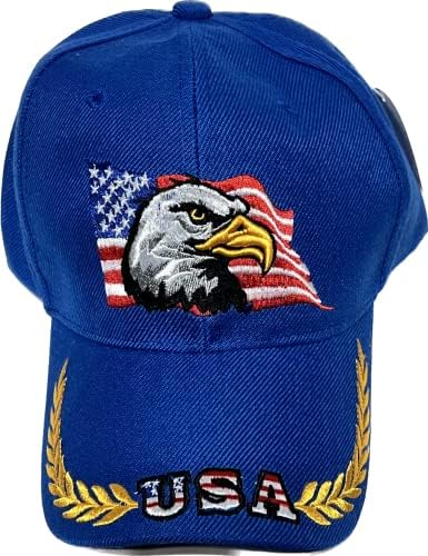 Г -ѓа Мрлахат САД орел Американско знаме Бејзбол капа, прилагодливо извезено отворено за мажи жени