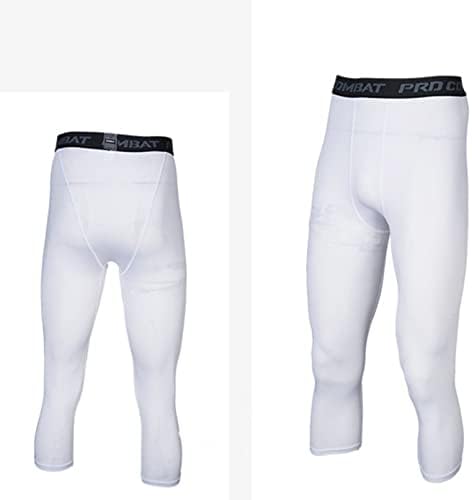 Yhong деца момчиња со ниска половината на телето за компресија панталони кои работат тренинг панталони еластични слаби хеланки