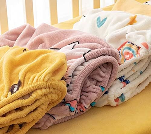 Бебе постелнина лим со кадифе корално креветче бебе зима задебелување на детскиот кревет за заштита на душекот за заштита од кревет покритие за