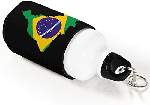 Бразил Знаме Мапа Еднократно Ракави За Чаши Ладно Кафе Изолиран Држач За Чаши Со Симпатична Шема За Топли Ладни Пијалоци