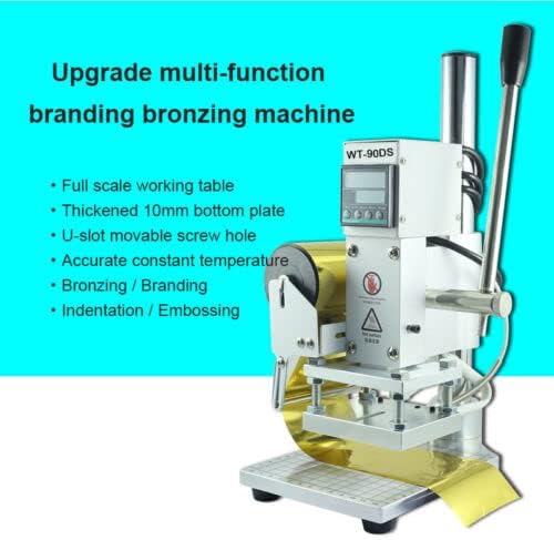 Мултифункционална машина за печат на топла фолија, дрво кожа за вриење на бронзирање